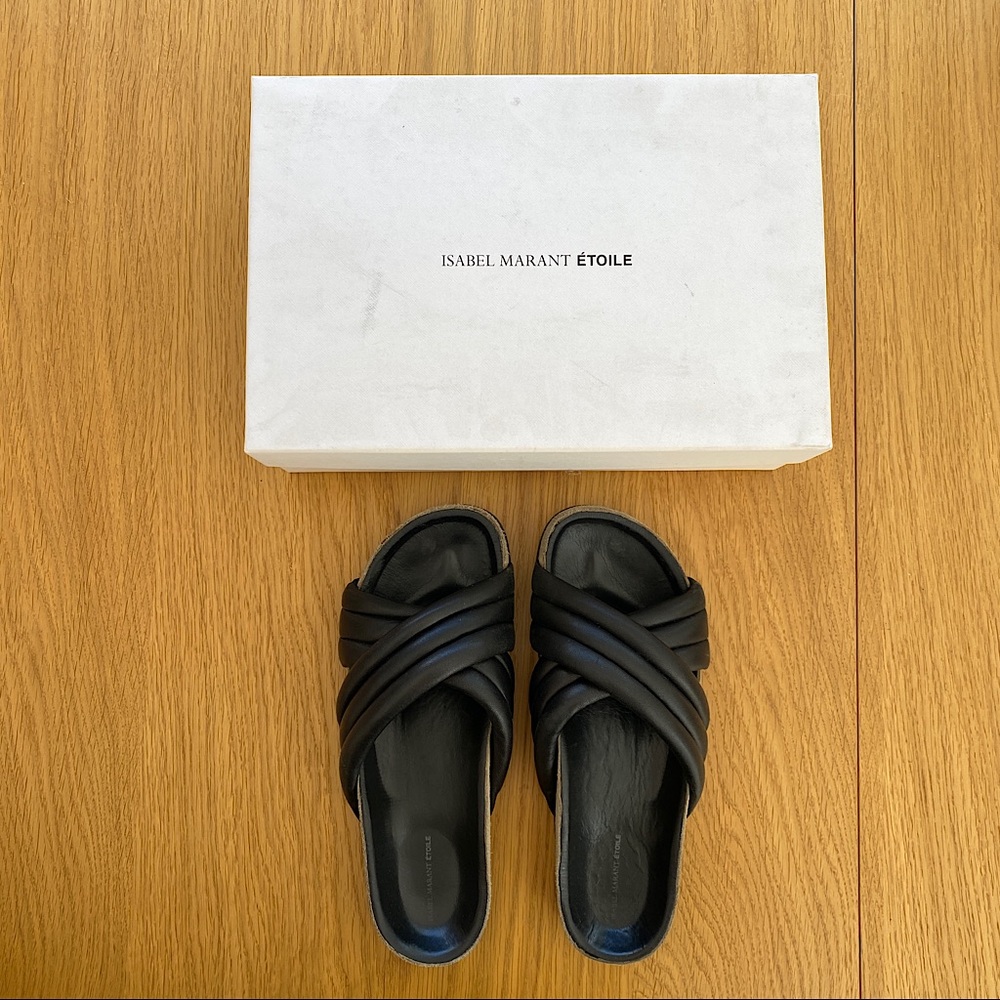 ISABEL MARANT Holden Slides, Size 38